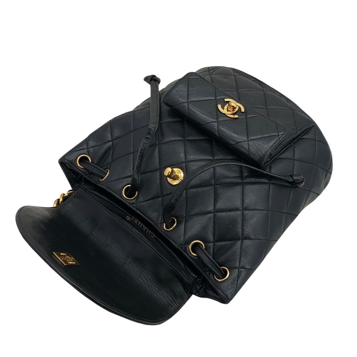 中古】 CHANEL シャネル マトラッセ バックパック A10177 ターンロック 