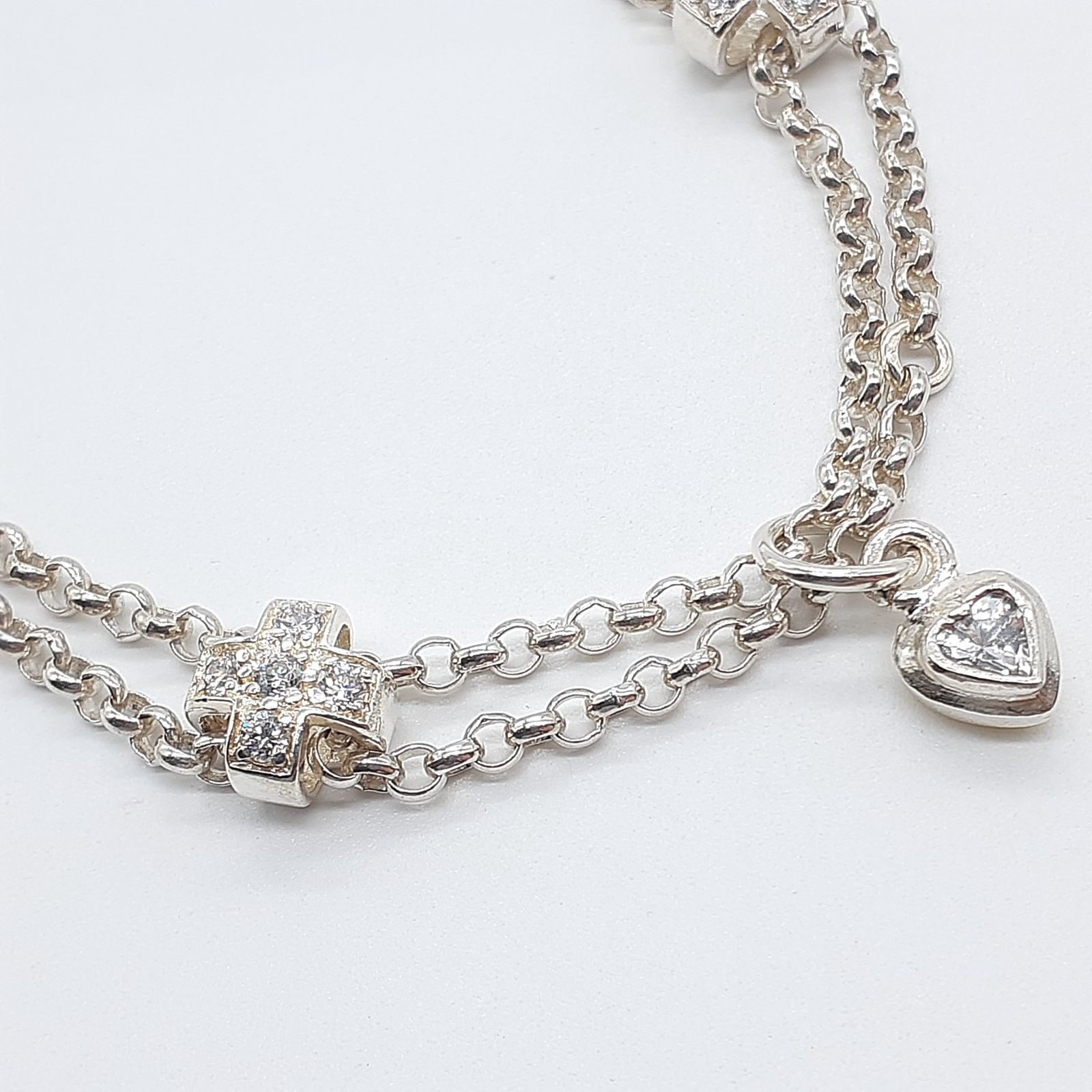 Folli Follie フォリフォリ ブレスレット 2連 ヴィンテージ SILVER 925 