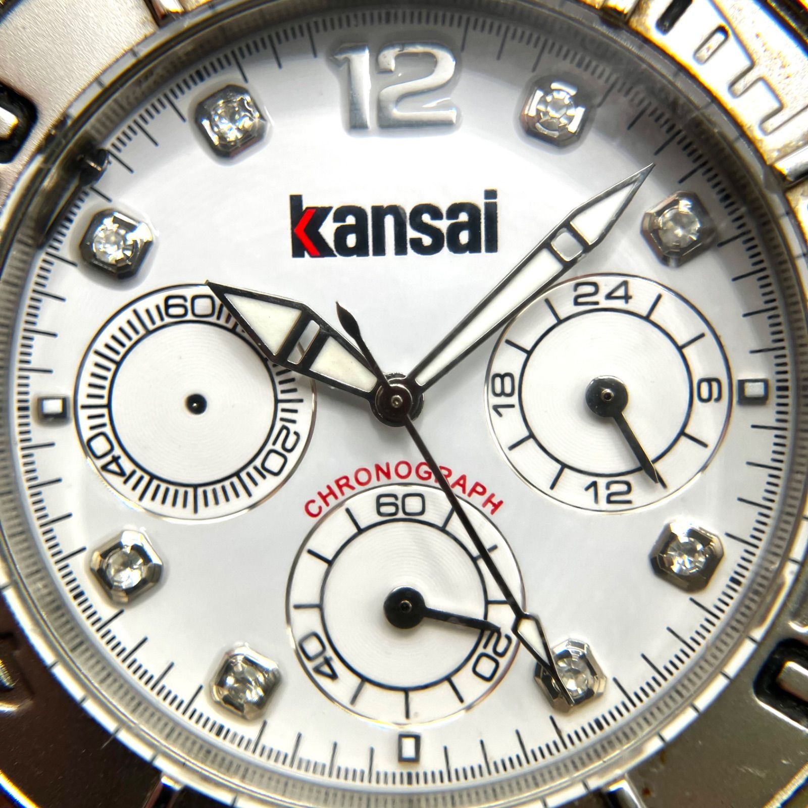 訳ありジャンク品⭐️KANSAI カンサイ】電池新品交換 クロノ