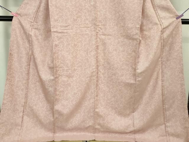 平和屋着物▽上質な紬 単衣 枝花文 正絹 逸品 CAAT6596xi