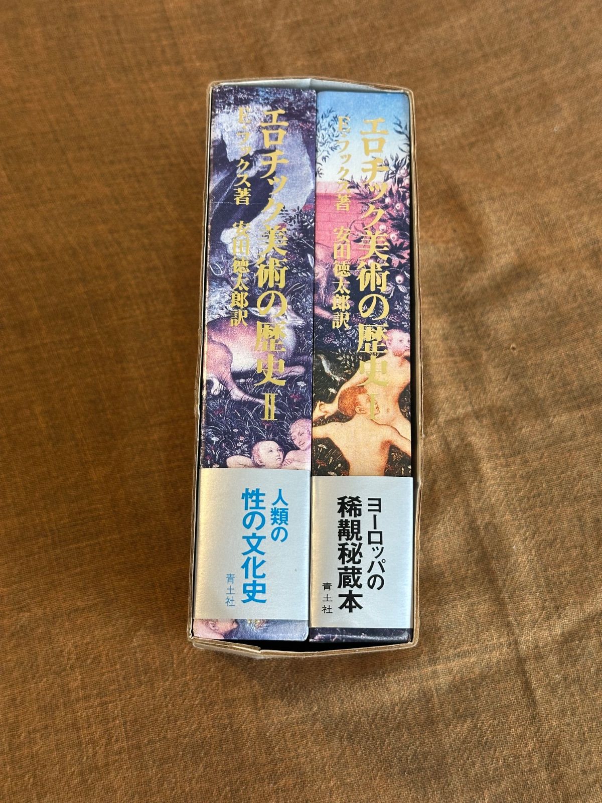 昭和レトロ　エロチック美術の歴史　全2巻　1981年発行　A・フックス　安田徳太郎訳　青土社　帯付き