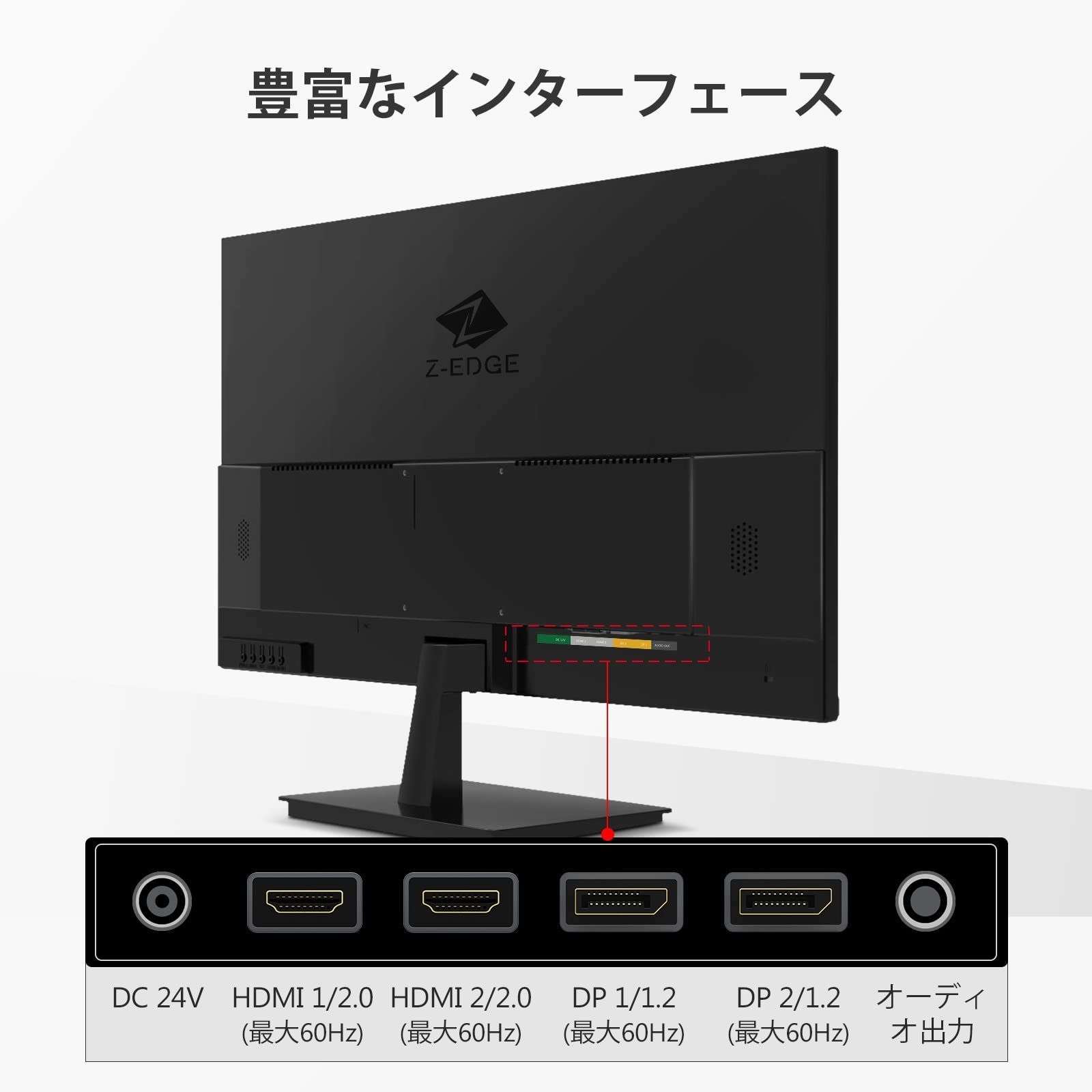 Z-EDGE 384x216非光沢IPSパネル超薄型HDR標準輝度:35cd 