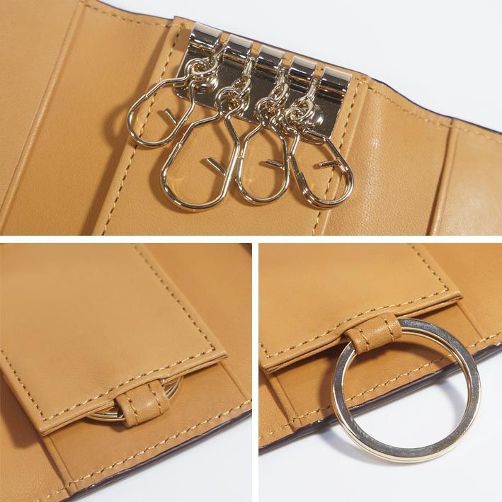 節約 ポールスミス Paul Smith マルチストライプタブ 牛革 キーケース ワイン系 メンズ ４連 レザー き プレゼント ギフト 無料ラッピング