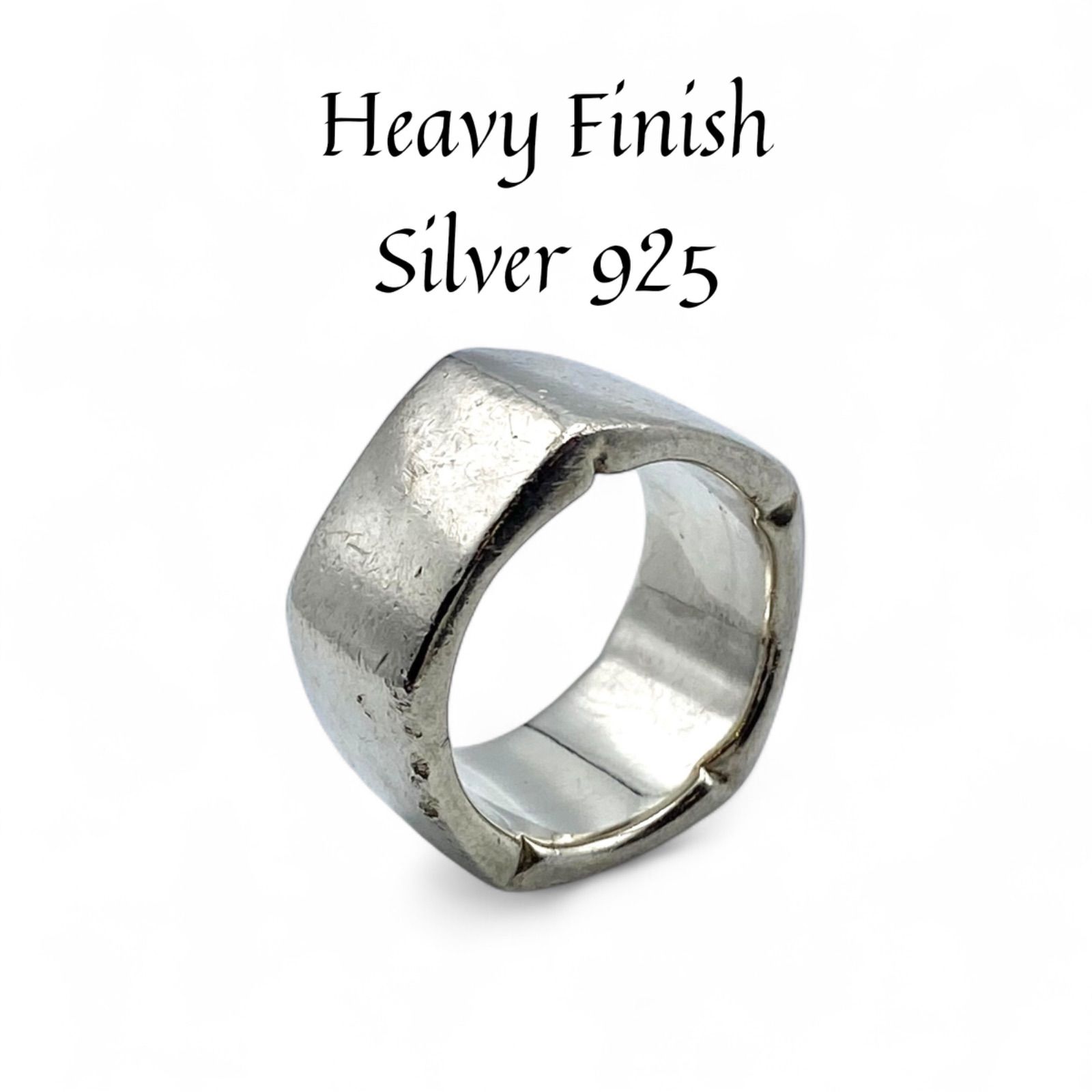 抜群の重厚感】シンプル Silver 925 刻印 80s Vintage Ring シルバー 