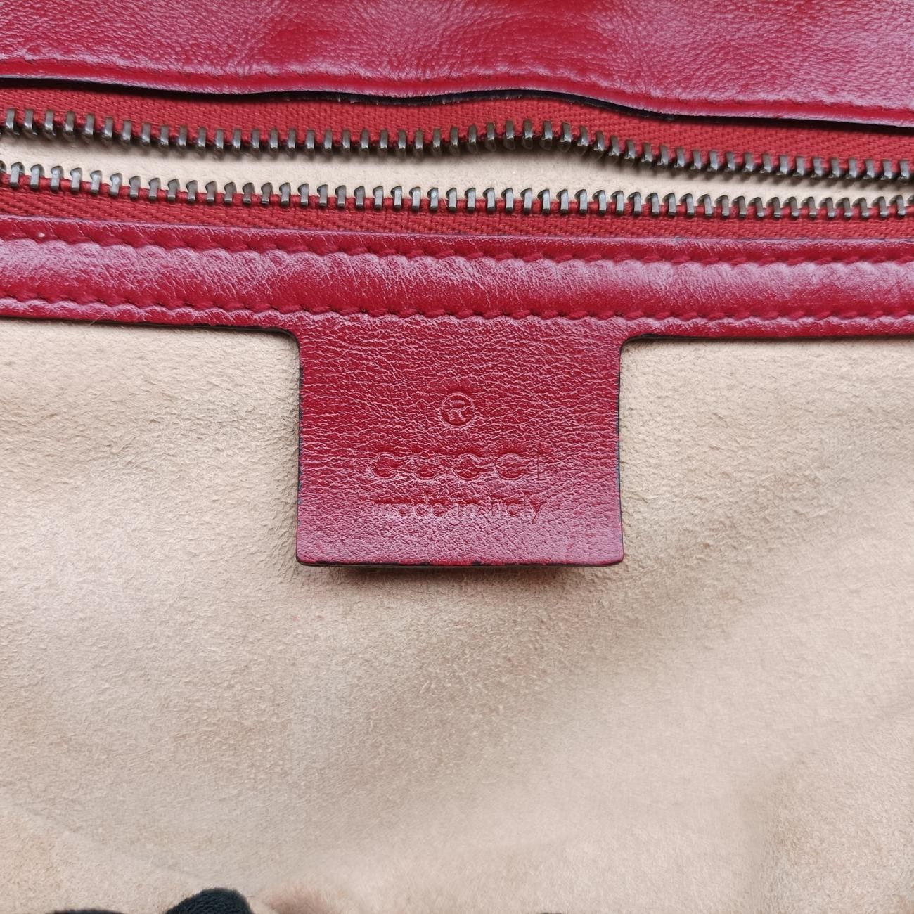 グッチGucciGGマーモントブラック×レッドレザー443497G029515359