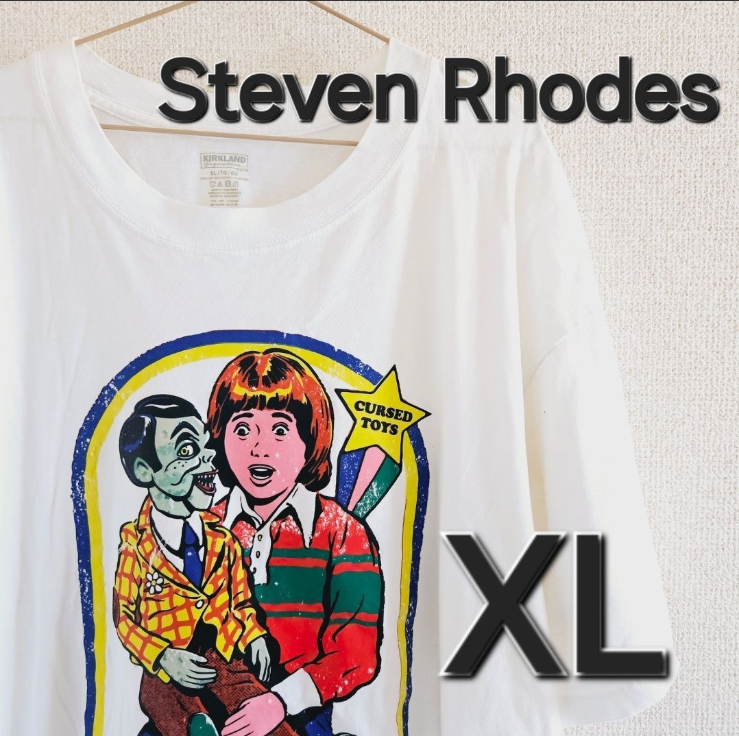 美品 steven rhodes スティーブンローズ Tシャツ 生成り K034】Steven Rhodes スティーブン・ローズ Tシャツ | 雑貨株式会社