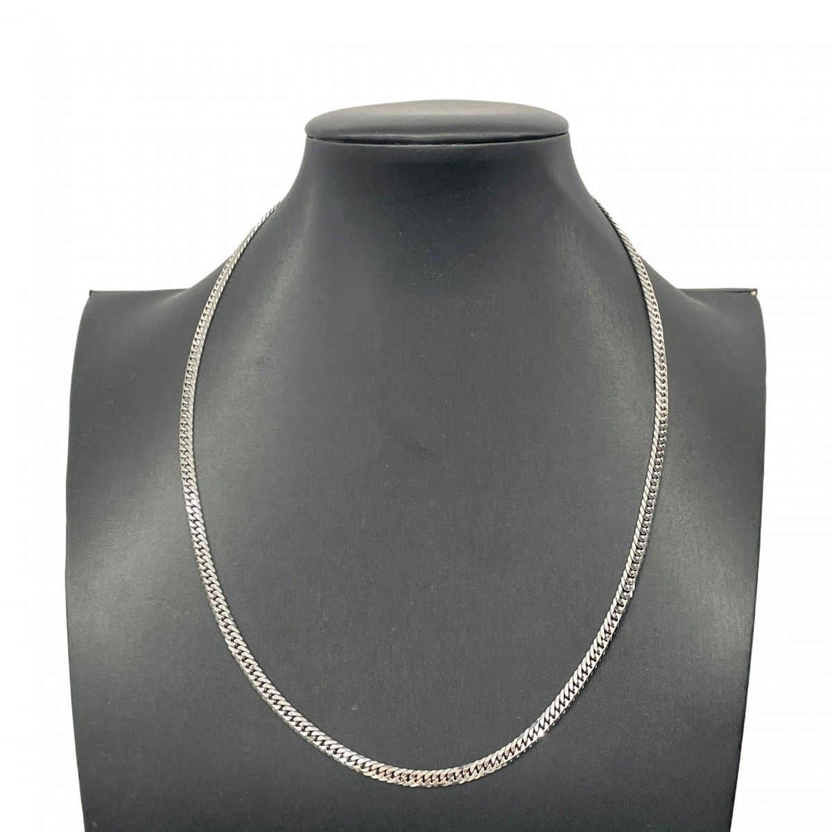 5khe006】喜平 ネックレス Pt850 プラチナ 6面 ダブル 50.2cm 30.4g  