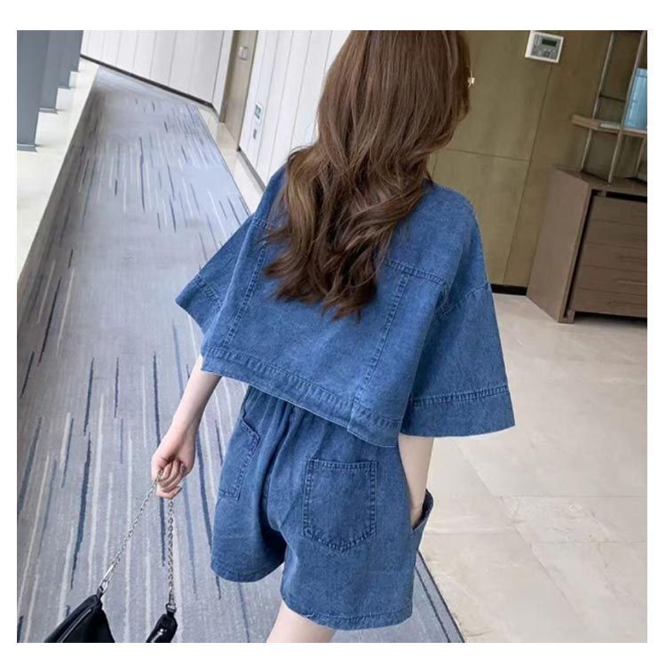 デニム セットアップ ショート丈 ジャケット × パンツ ck7260 デニム セットアップ ショート丈 ジャケット × パンツ ck7260