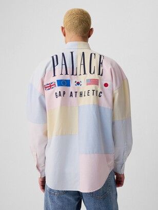 Palace x GAP｜パレス ギャップ Stripe Oxford Drop Shoulder - ShopStyle Long Sleeve Shirts マルチ オックスフォードシャツ
