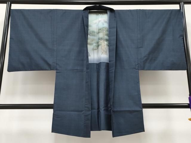 平和屋着物■極上　男性　本場大島紬　アンサンブル　キングサイズ　100亀甲　総詰め　証紙付き　逸品　CYAA2768s5 平和屋着物□極上 男性 本場大島紬 アンサンブル キングサイズ 100亀甲