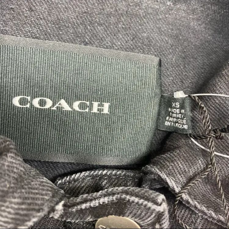 COACH コーチ デニムジャケット シグネチャー Gジャン 総柄 COACH コーチ デニムジャケット シグネチャー ウォッシュ加工 総