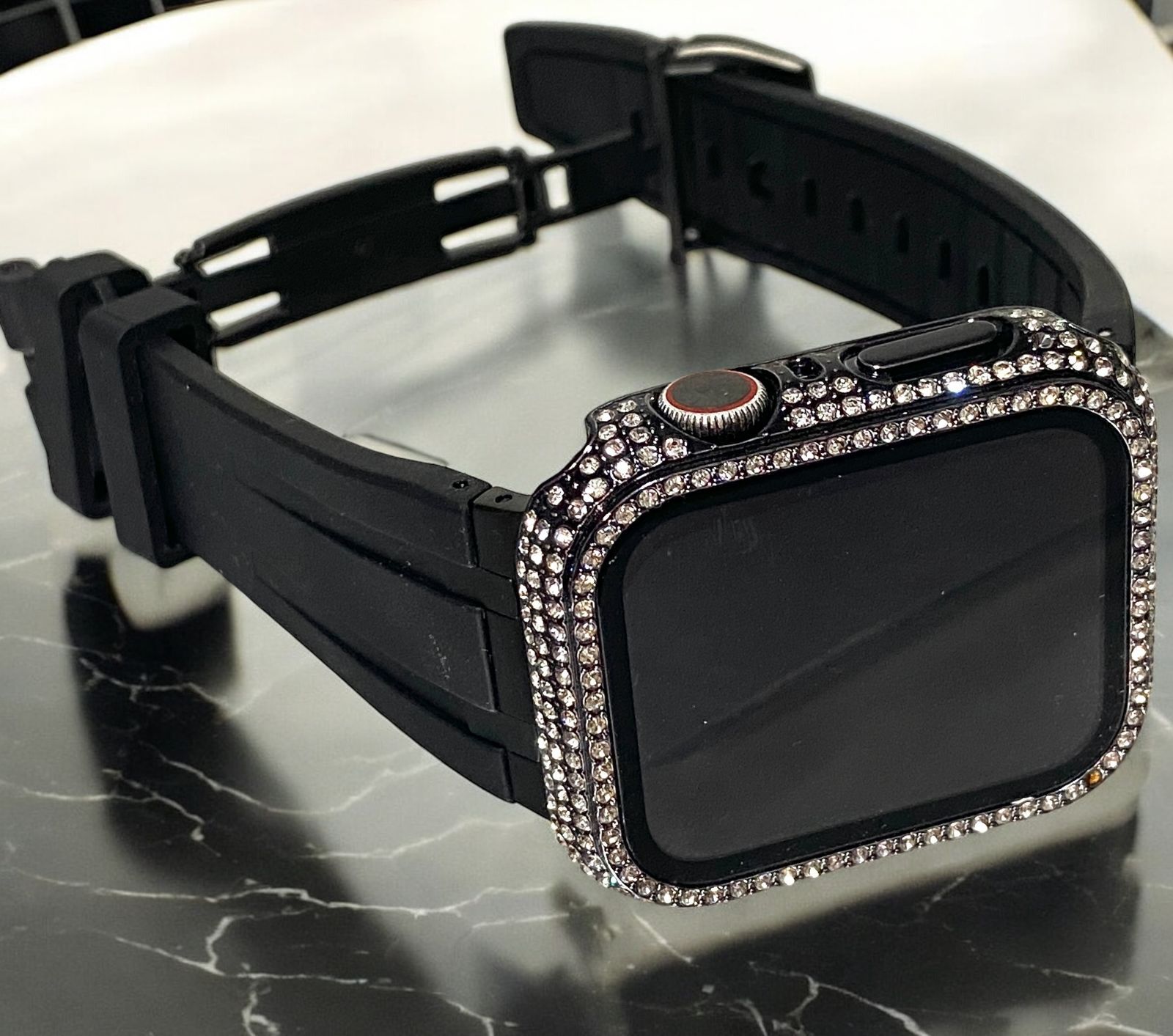 シームレス アップルウォッチ ラバーベルト Apple Watch キラキラ ケース カバー 38mm 40mm 41mm 42mm 44mm 45mm Apple Watch バンド50