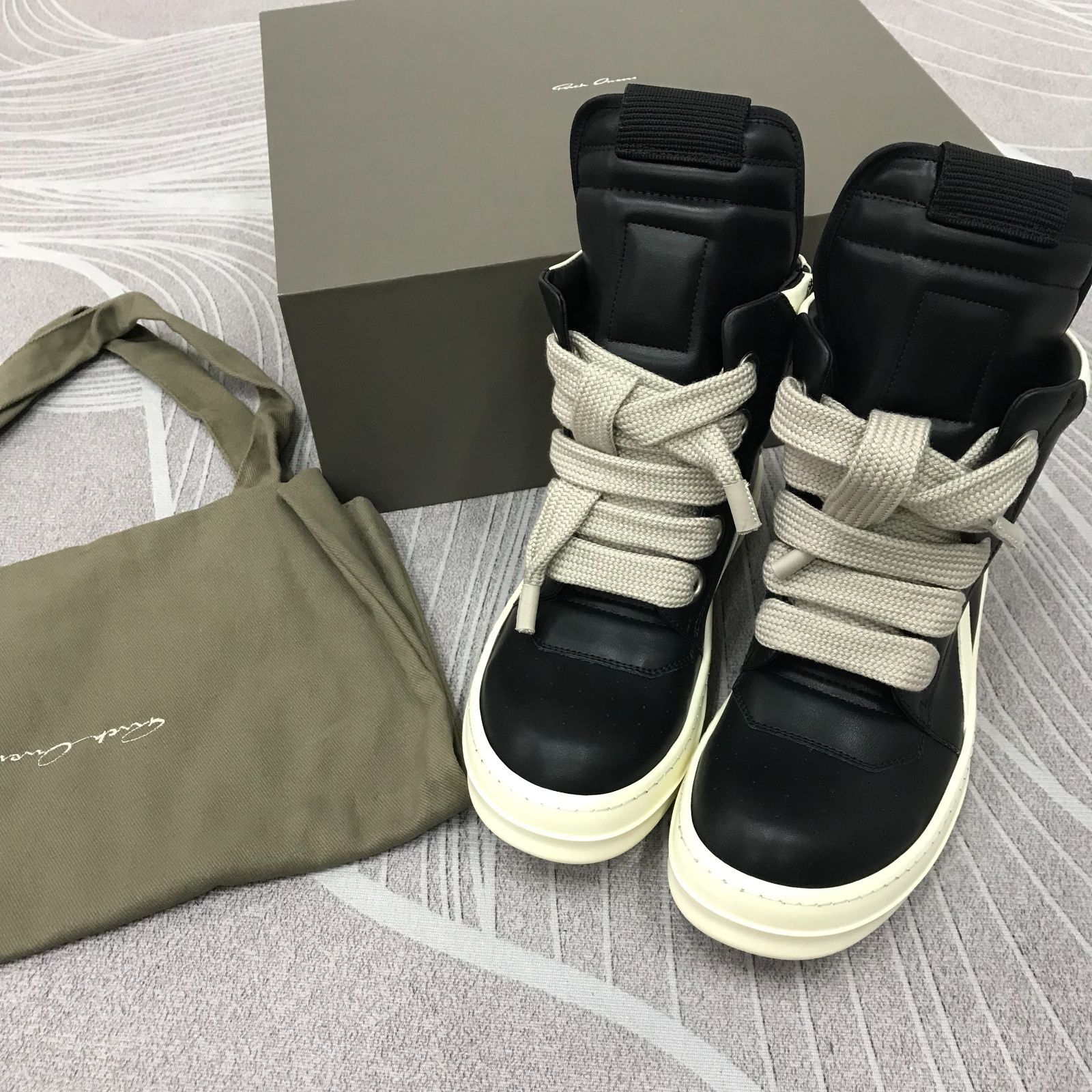 RICK OWENS GEOBASKET スニーカー 41 RU02B2894 LPO 911 / 42 - メルカリ