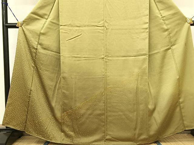 平和屋着物●人間国宝　福田喜三郎　訪問着　箔散らし文様　暈し染め　金彩　正絹　逸品　BAAT0982yc 平和屋着物○人間国宝 福田喜三郎 訪問着 箔散らし文様 暈し染め 金彩