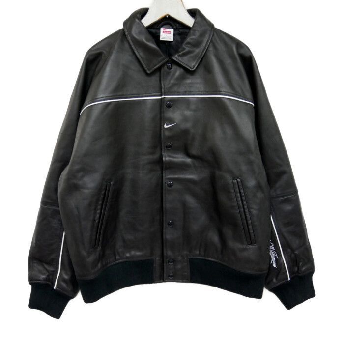 Supreme×NIKE ナイキ 国内正規 25SS Leather Varsity Jacket Supreme×NIKE ナイキ 国内正規 25SS Leather Varsity Jacket