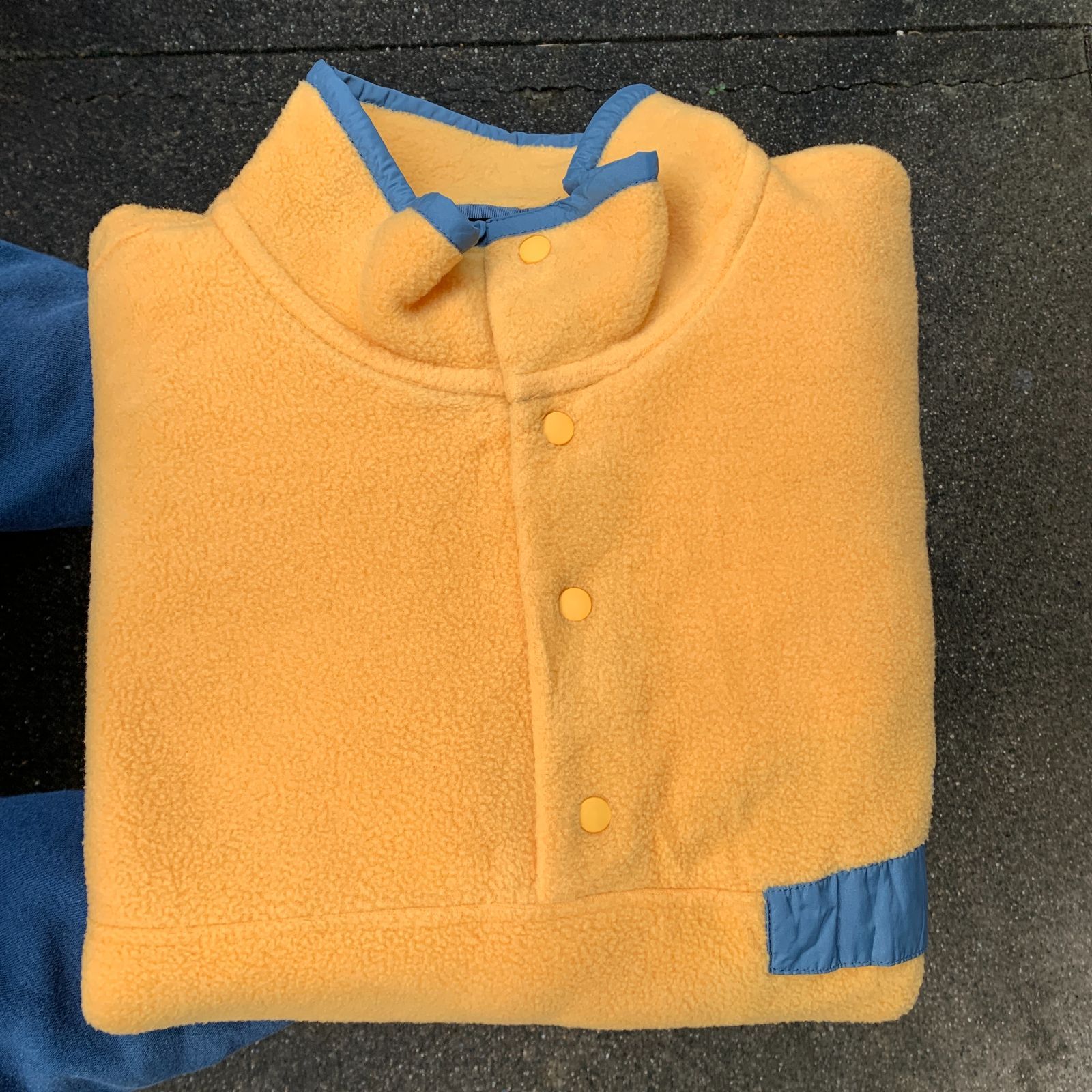 90s 1998年 USA製 patagonia Synchilla Snap T Pullover【yellow 