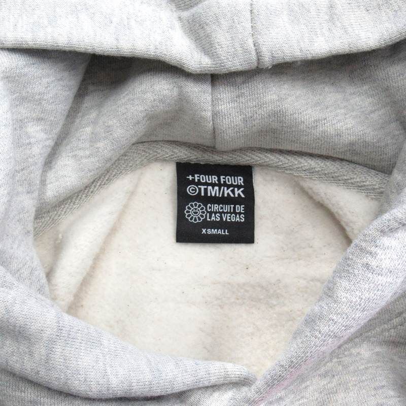 村上隆 ルイスハミルトン フーディー パーカー グレー 未使用 ルイス・ハミルトン × 村上隆 +44 Takashi Murakami TM/KK ロゴ