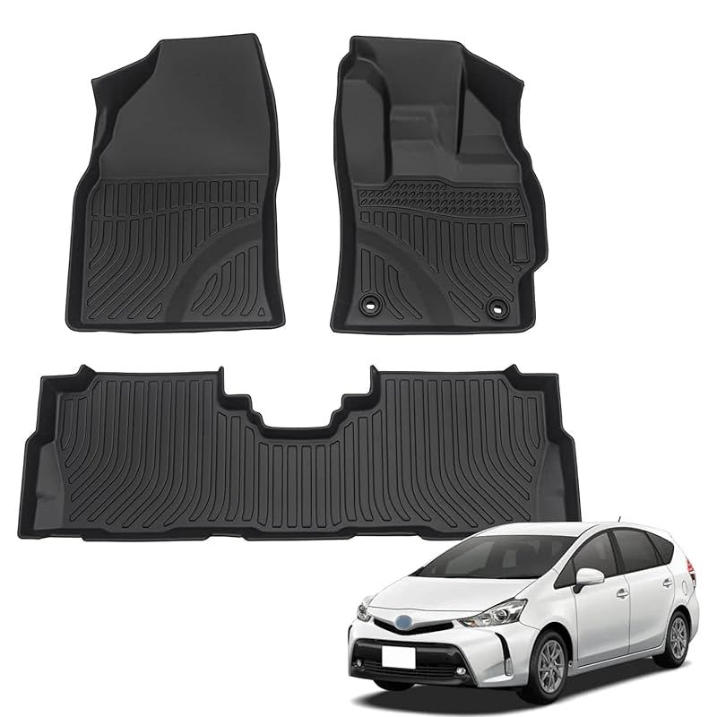Orealauto プリウスアルファ 40系 フロアマット 防水 ラバー 3D 立体