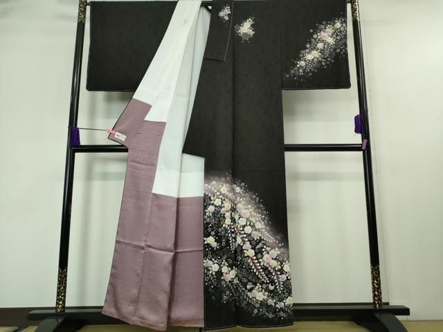 平和屋本店□極上 越後十日町の一流染匠桐屋 翠山工房 訪問着・長襦袢  