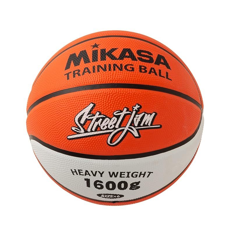 ミカサ(MIKASA) バスケットボール トレーニングボール 6号 (女子用・一般・社会人・大学・高校・中学) ゴム 1.6 オレンジ/白 B6JMTR-O 推奨内圧0.42~0.56(kgf/?)
