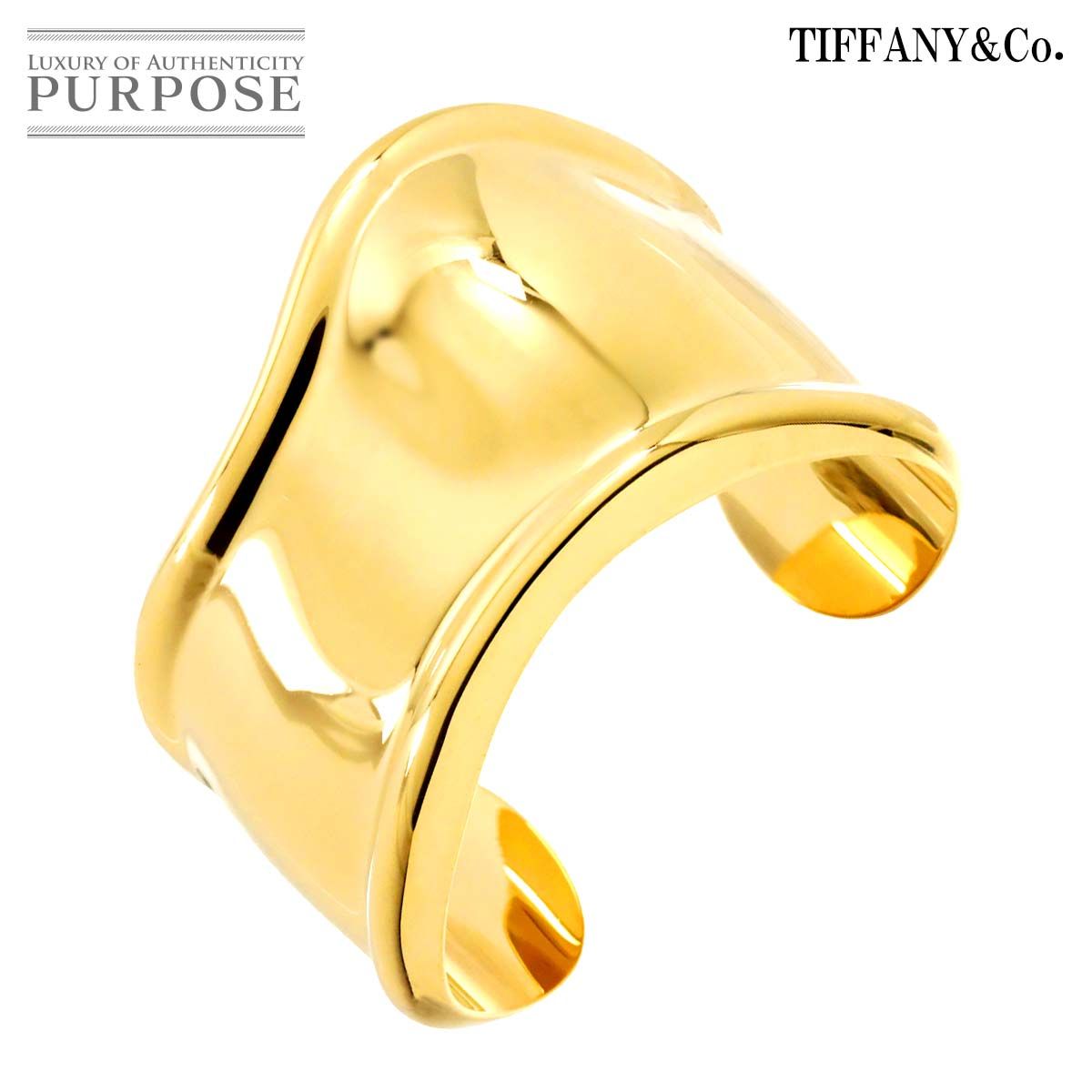 ティファニー TIFFANY&CO. ボーン カフ バングル スモール 14.5cm K18
