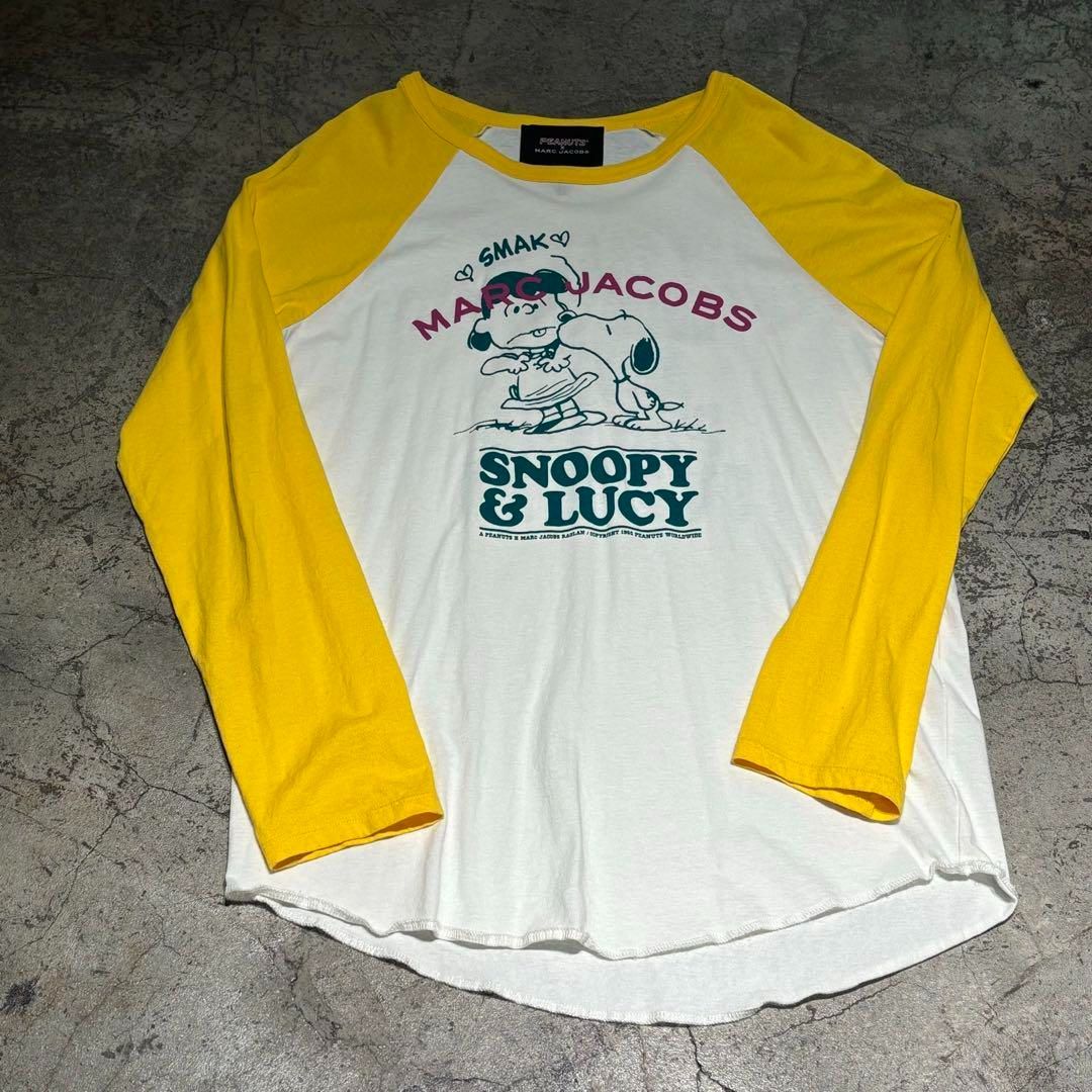 【新品未使用】マークジェイコブス X ピーナッツ スヌーピー Tシャツ MARC JACOBS peanuts マークジェイコブス スヌーピー ピーナッツ 切替