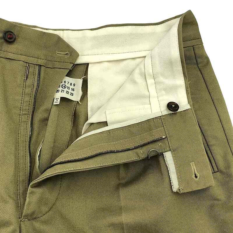 新品 メゾンマルジェラ コットンギャバジン トラウザーズ サイズ48 ベージュ Amazon | [Maison Martin Margiela] [メゾンマルジェラ]パンツ