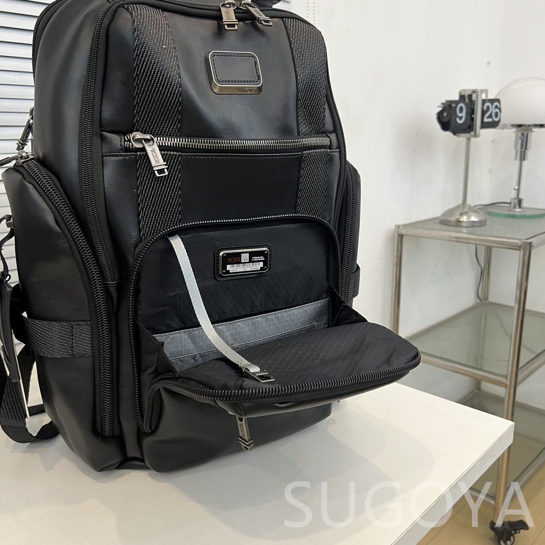 新品未使用 TUMI シェパードデラックス ファイバーレザー ブリーフパック メンズバッグ リュック バッグパック ビジネスバッグ ビジネスリュック  大容量 通勤 通学 出張 旅行 日常用 おしゃれ ブラック - メルカリ