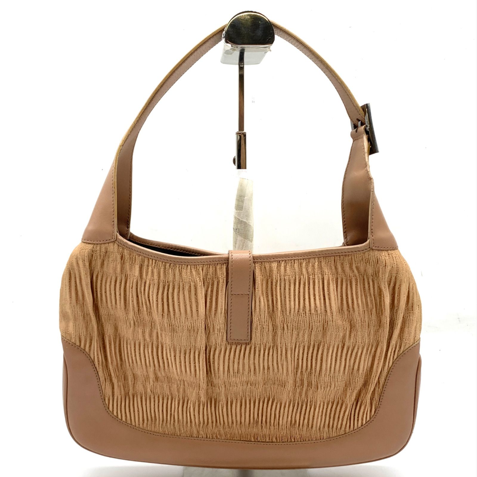 お買い得】GUCCI ハンドバッグ ジャッキーバッグ サテン スモーク 