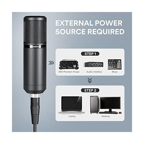 MAONO XLRマイク コンデンサーマイク マイクセット 単一指向性 配信用