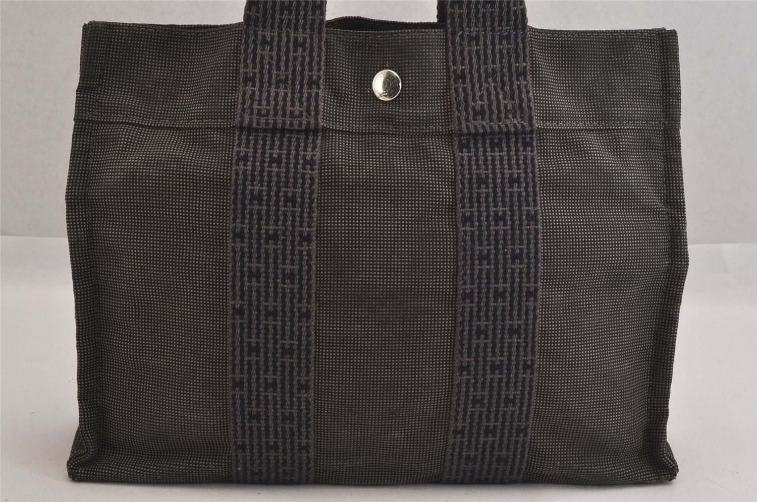 エルメス エールライン カデナ&鍵付きトートバッグ PM グレー HERMES