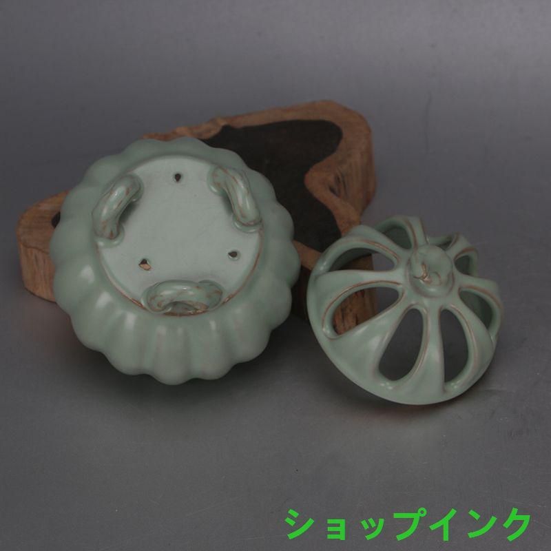 中国 汝窯 青磁 香炉 陶器 陶芸 香道具 仏具 官窯 青釉 中国 汝窯 青磁 香炉 陶器 陶芸 香道具 仏具 官窯 青釉 - メルカリ