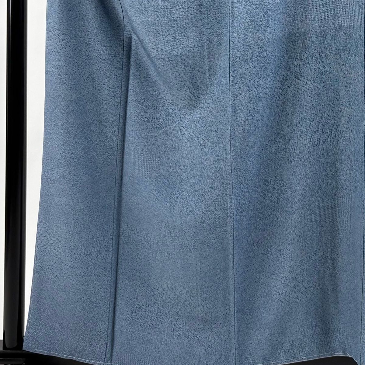 江戸小紋 身丈159cm 裄丈65cm M 袷 寄せ柄 雲文 青 正絹 秀品