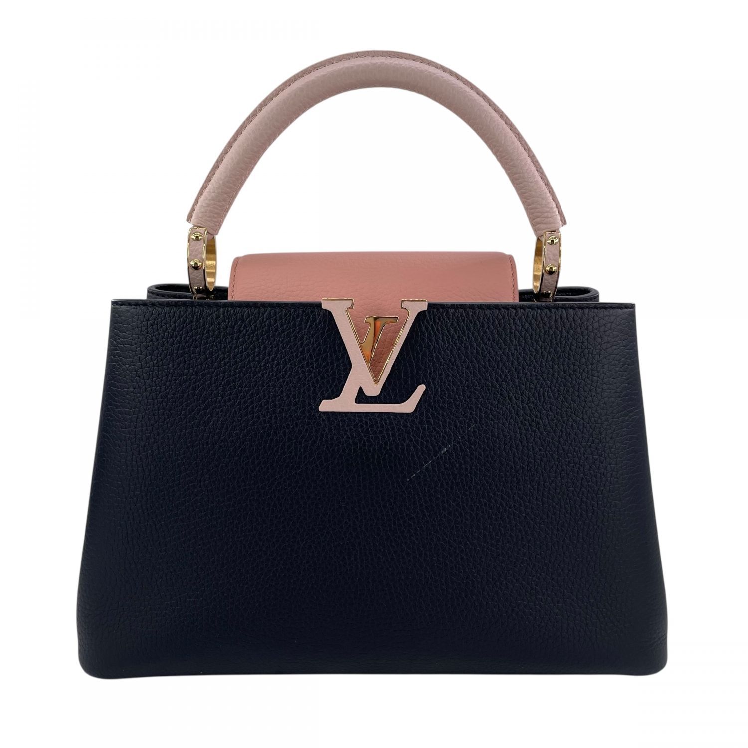 LOUIS VUITTON ルイ ヴィトン ハンドバッグ LV カプシーヌMM バイ M22512 ブラック ピンク ２WAY ハンドバッグ ショルダーバッグ レディース 25014230 KJ