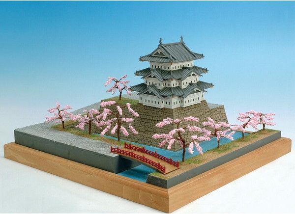 ウッディジョー 木製建築模型 1|150 弘前城 佐川急便