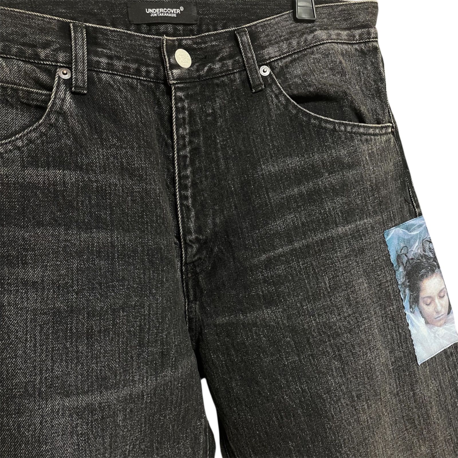 定価93500円 UNDERCOVER 24AW TWIN PEAKS フォトパッチ デニム パンツ 