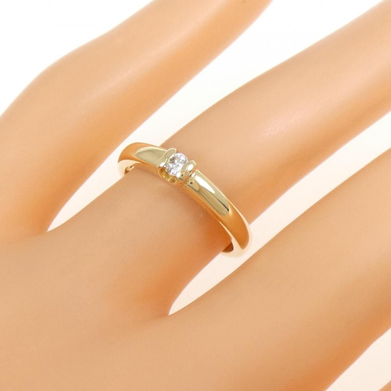 ete スキニーダイヤモンドリング ete K18RBG ダイヤモンドリング