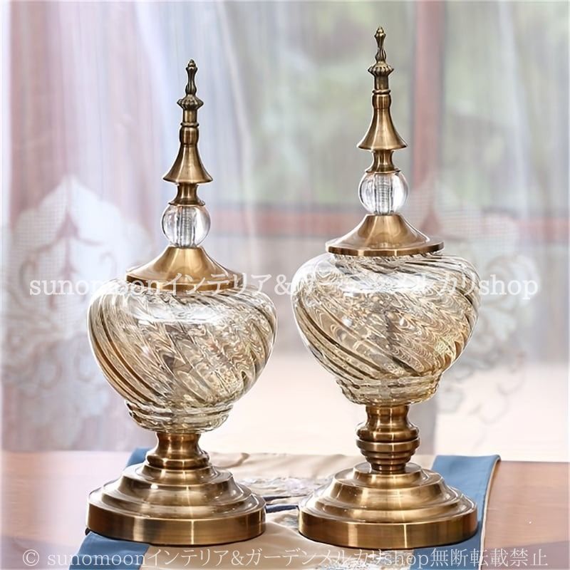 壺型 オブジェ オーナメント アラビア風 おしゃれ エレガント かわいい インテリア アールデコ 卓上 ディスプレイ 装飾