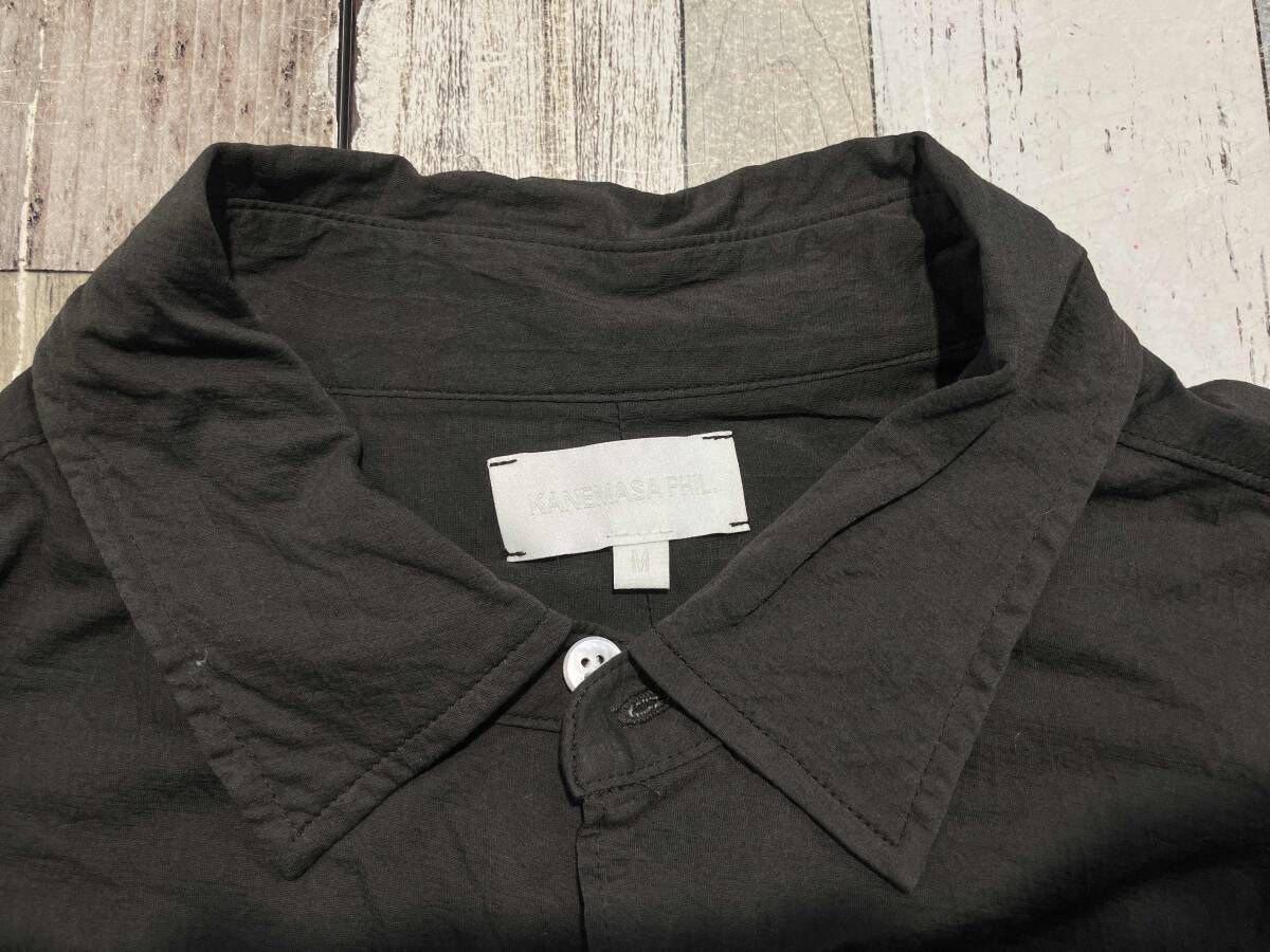KANEMASA PHIL カネマサフィル 黒 長袖シャツ M KANEMASA PHIL. シャツ 「KANEMASA PHIL./カネマサフィル」36G