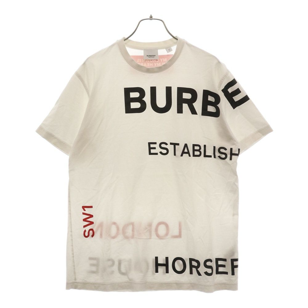 BURBERRY (バーバリー) ホースフェリー プリント 半袖Tシャツ カットソー ホワイト - メルカリ