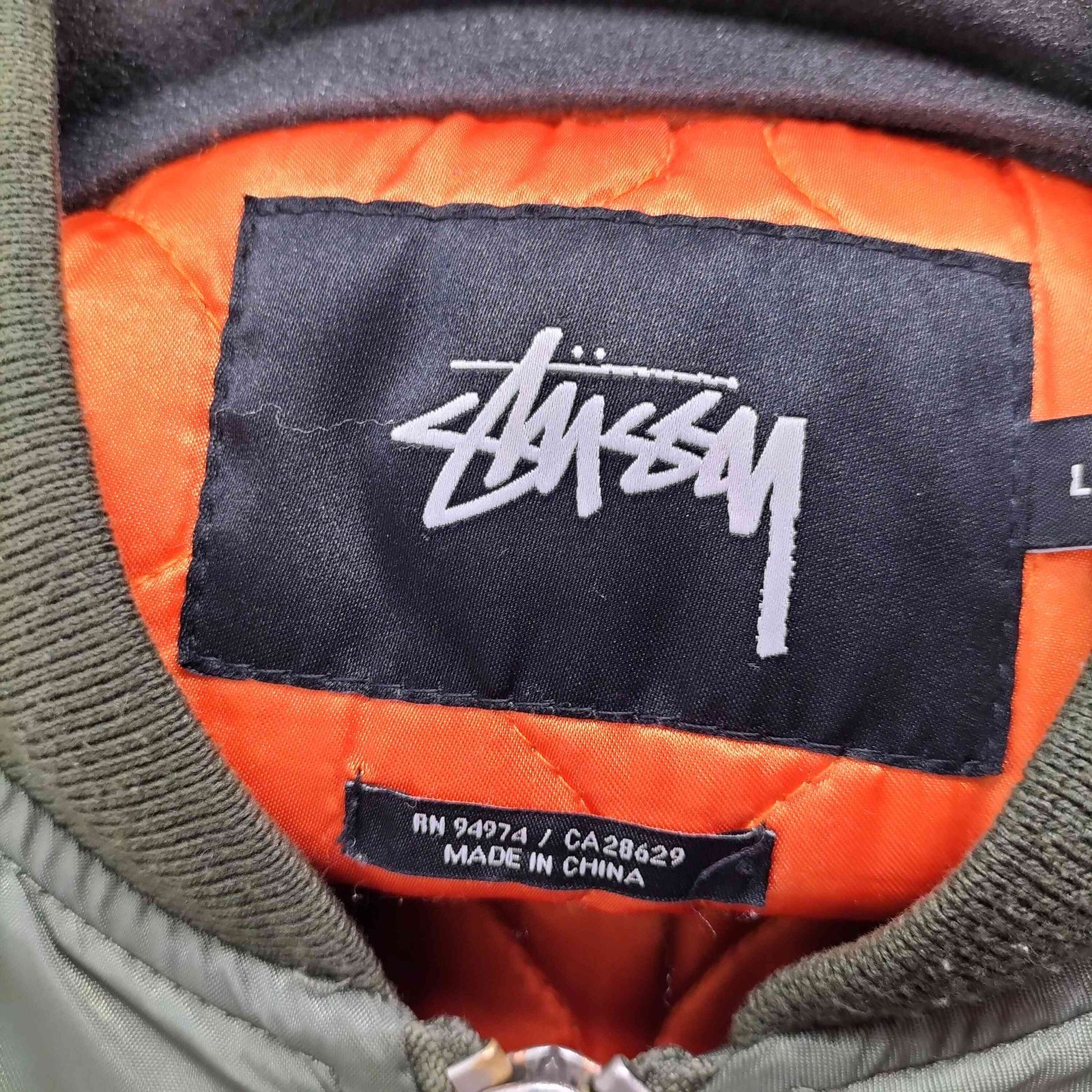 ステューシー Stussy MA-1 ボンバージャケット メンズ import：L