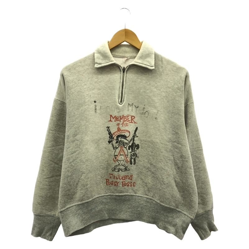 SPORTSWEAR OF Quality ハーフジップスウェット グレー L 66