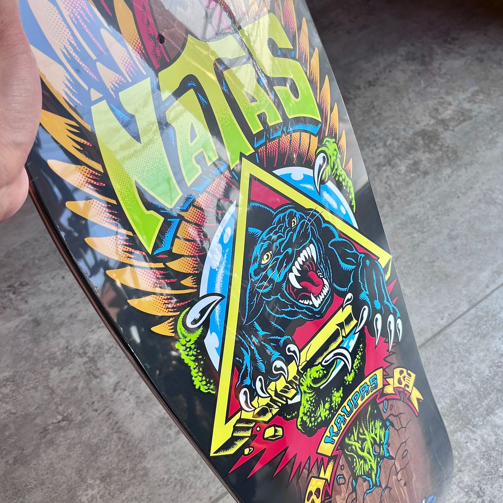 サンタクルーズ　スケボーデッキ・REISSU NATAS PANTHER SANTA CRUZ サンタクルーズ スケートボード デッキ 10.5inch