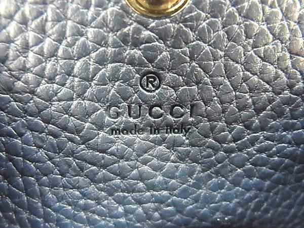 GUCCI グッチ コインケース 771160 ネイビー レザー ユニセックス