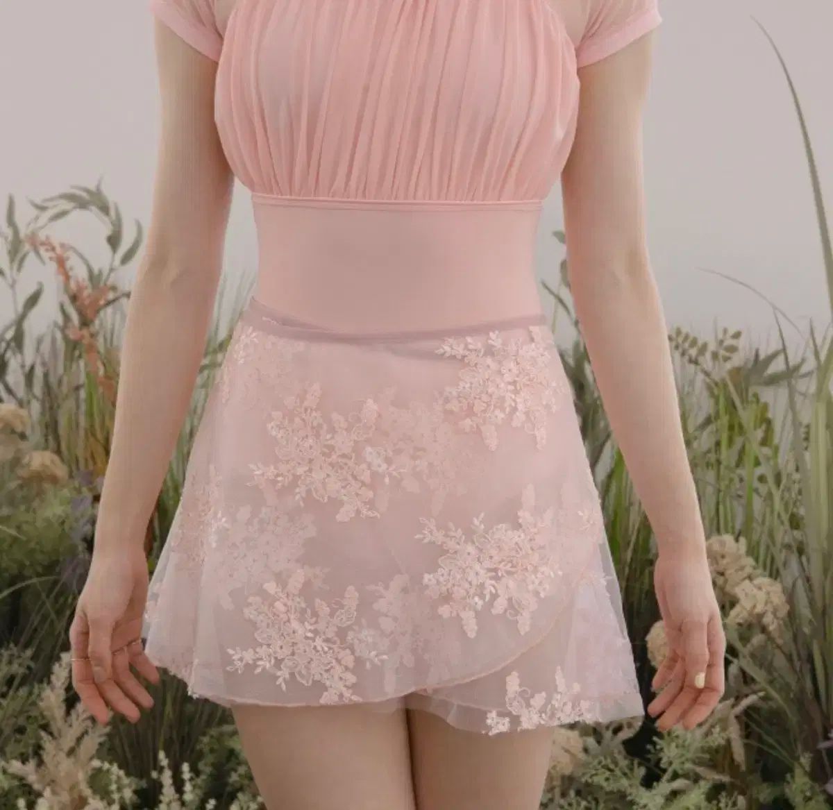 新品 Chacott チャコット オールインワン 130 ピンク キッズ バレエ