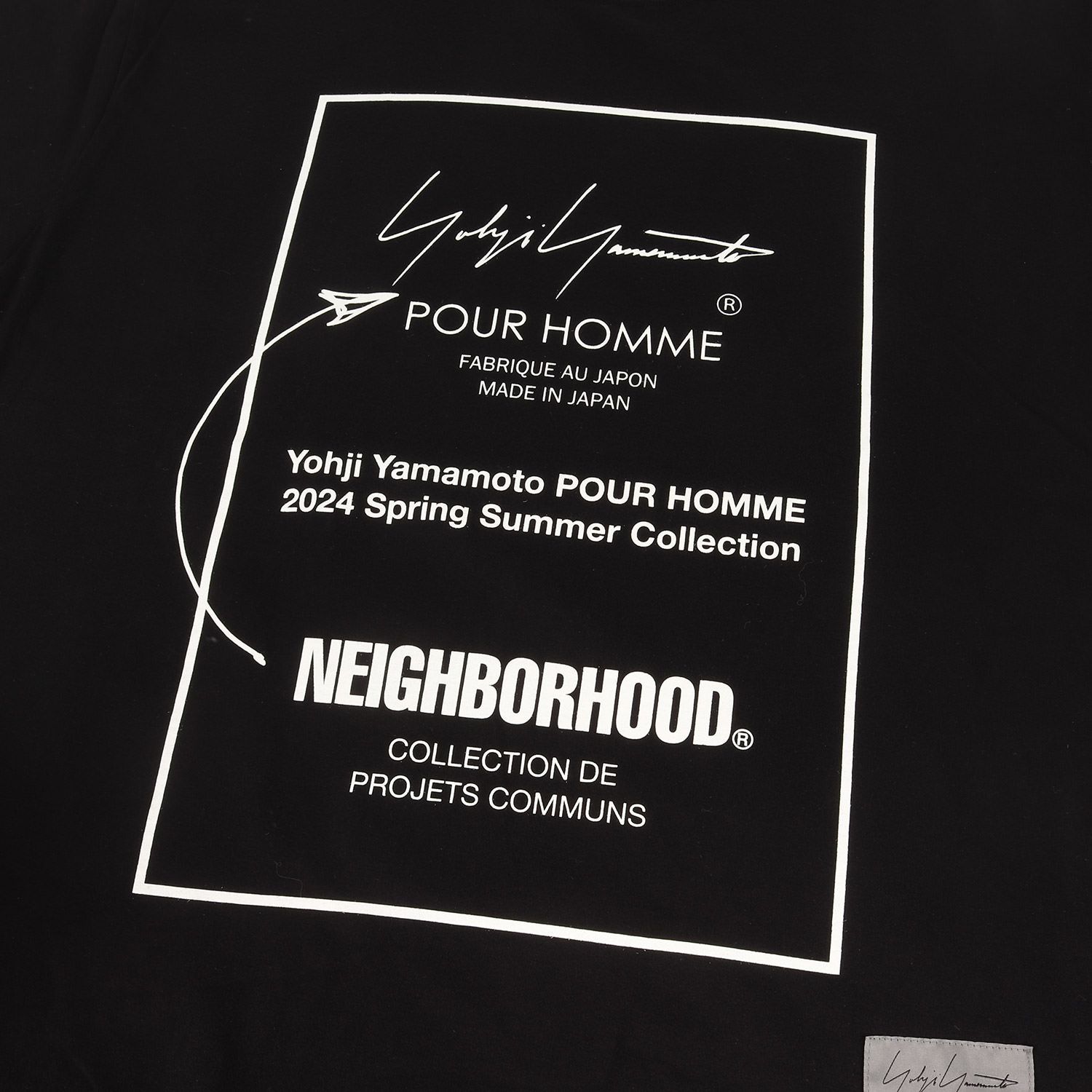 美品】Yohji Yamamoto ヨウジヤマモト Tシャツ XL / 24SS NEIGHBORHOOD 