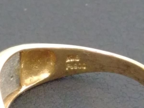 K18 Pt900 #13 0.04ct 4.9g D付きコンビリング - メルカリ