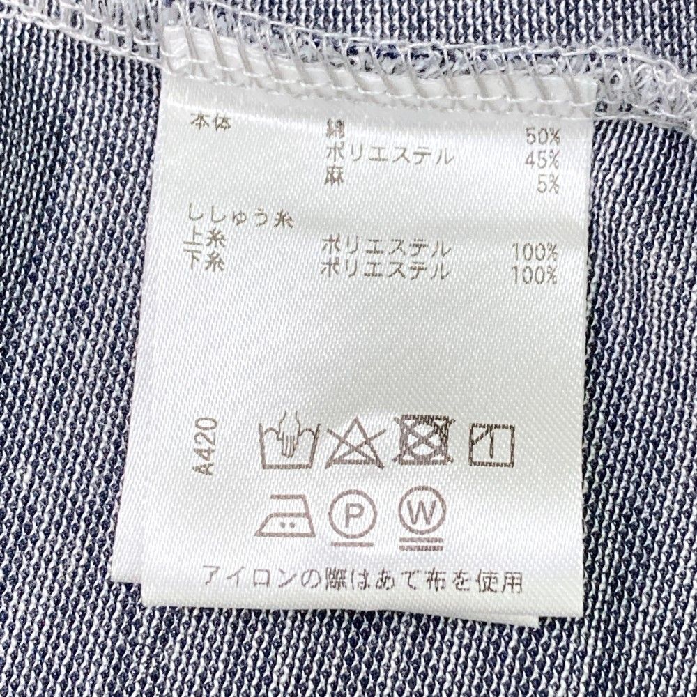 サイズ：M ROSASEN ロサーセン  ノースリーブ ポロシャツ 総柄 グレー系 [240101451894] ゴルフウェア レディース ストスト サイズ：M ROSASEN ロサーセン ノースリーブ ポロシャツ 総柄