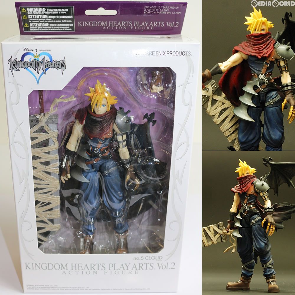 ANYCCS - PLAY ARTS(プレイアーツ) クラウド キングダムハーツバージョン KINGDOM HEARTS(キングダム・ハーツ) 完成品 可動フィギュア スクウェア・エニックス PLAY ARTS(プレイアーツ) クラウド キングダムハーツバージョン