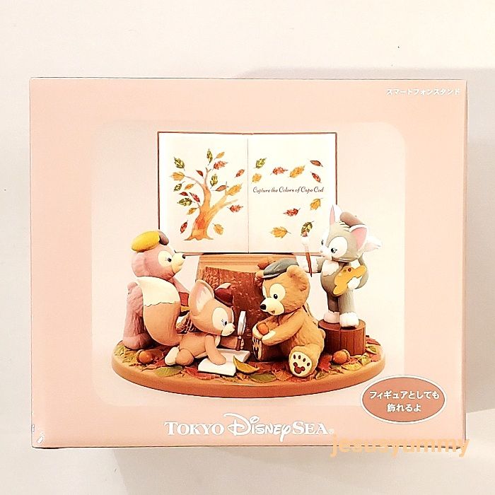 ディズニーシー限定 ダッフィー スマートフォンスタンド オータム